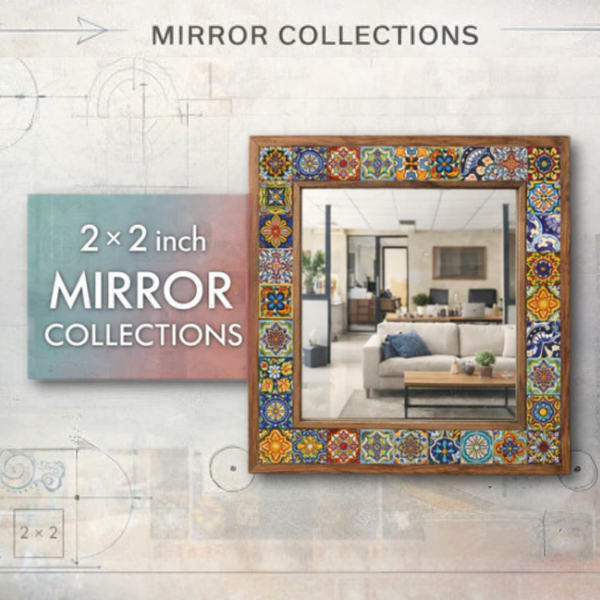 2×2 Tiles Stone Mosaic Mirrors